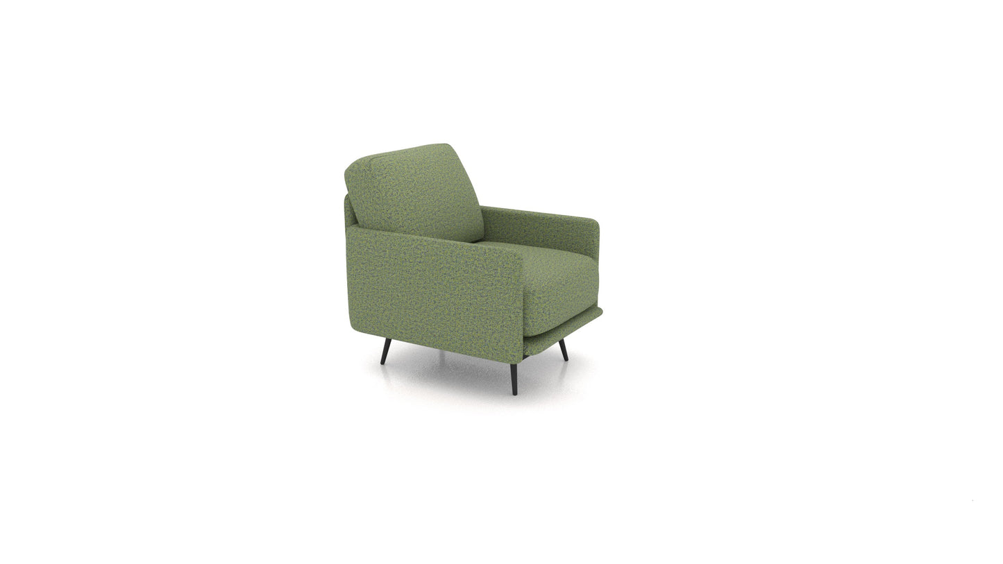 OIKO Fotelja+, element modularne sjedeće FEYDOM u tkanini Hygge HG-34 Olive Green