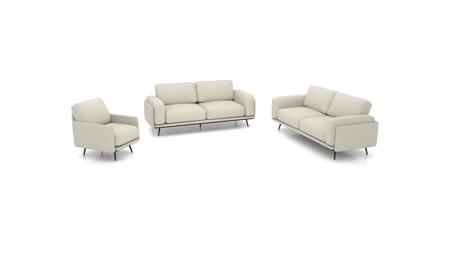 OIKO L, modularna sjedeća garnitura FEYDOM u tkanini Astra AT-80 Light Grey