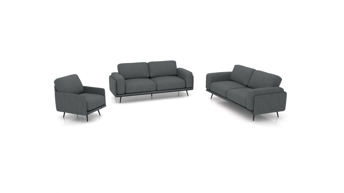 OIKO L, modularna sjedeća garnitura FEYDOM u tkanini Astra AT-88 Dark Grey
