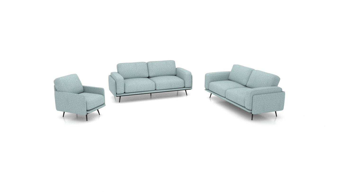 OIKO L, modularna sjedeća garnitura FEYDOM u tkanini Alure DE-75 Pastel Blue