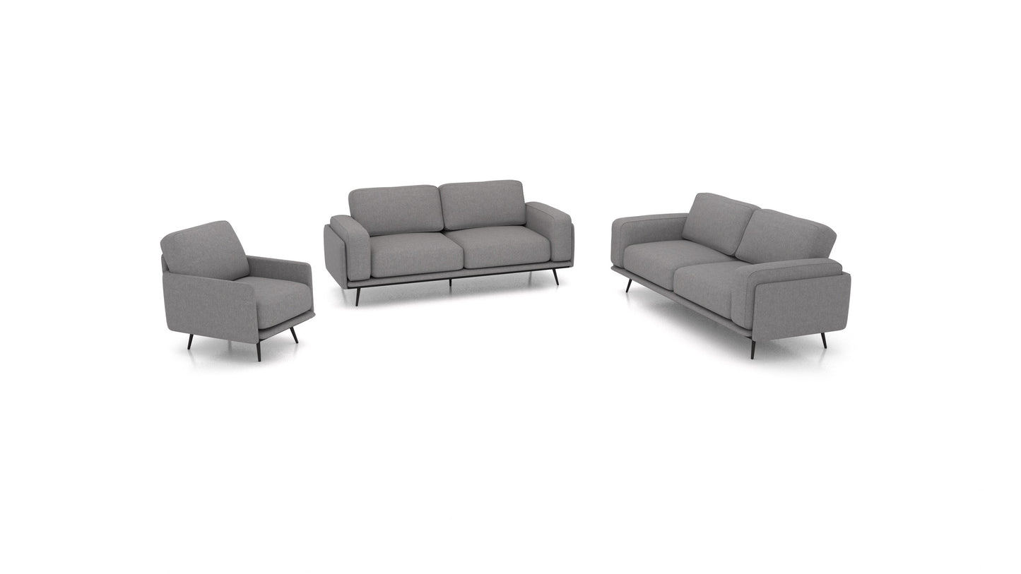 OIKO L, modularna sjedeća garnitura FEYDOM u tkanini Velare ET-14 Middle Grey