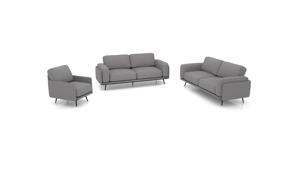 OIKO L, modularna sjedeća garnitura FEYDOM u tkanini Velare ET-14 Middle Grey