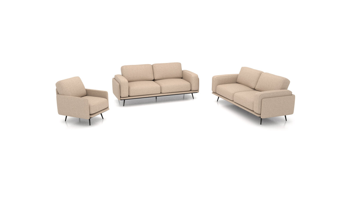 OIKO L, modularna sjedeća garnitura FEYDOM u tkanini Icon IC-06 Cappuccino