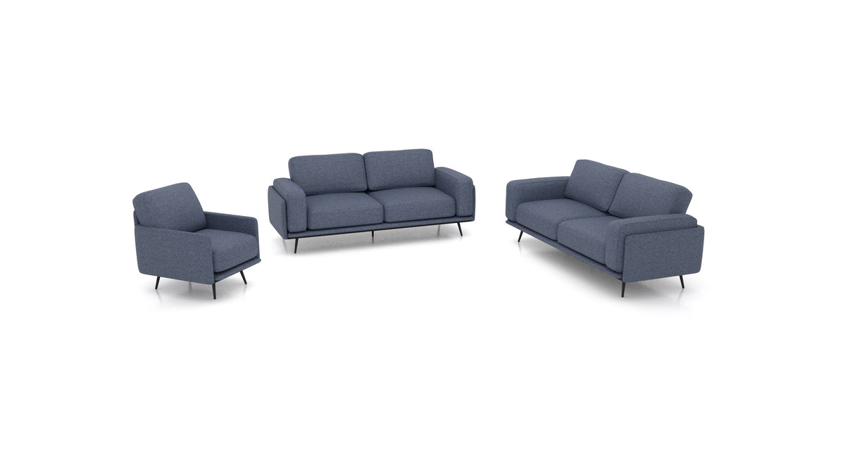 OIKO L, modularna sjedeća garnitura FEYDOM u tkanini Icon IC-79 Deep Blue