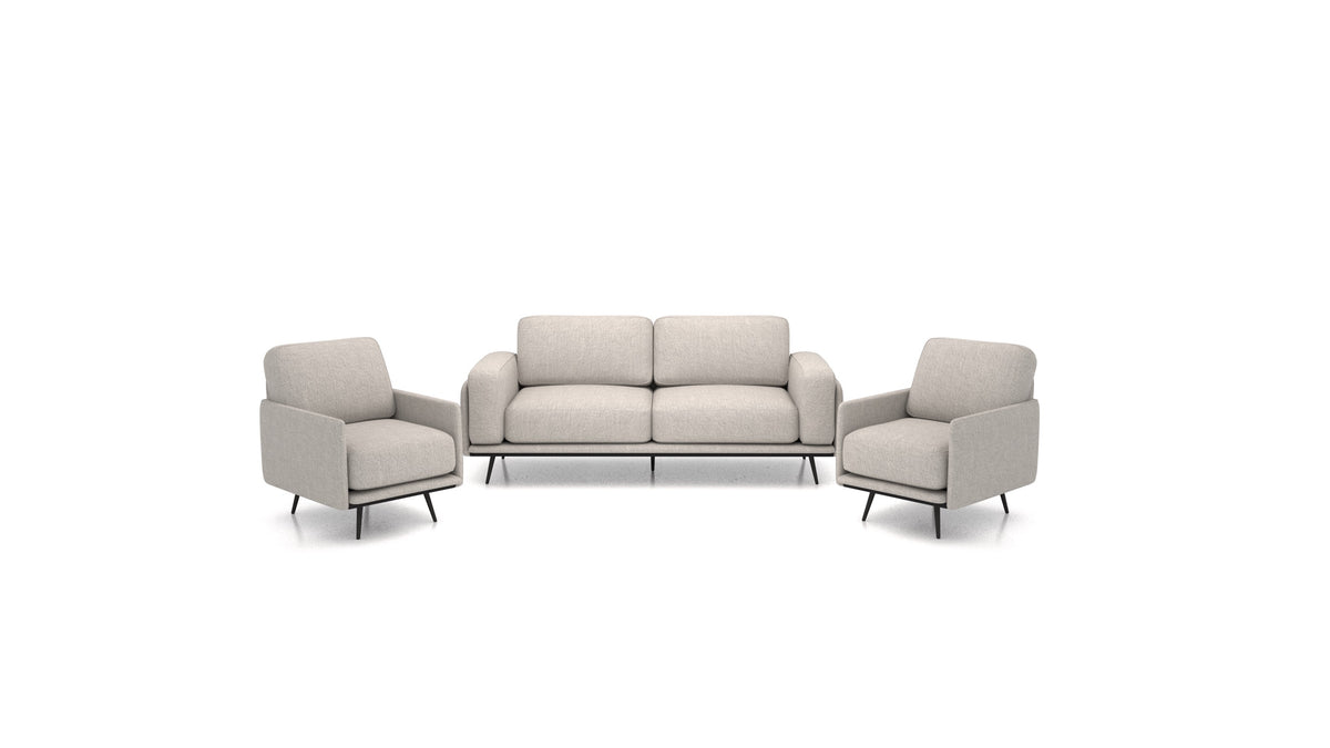OIKO M, modularna sjedeća garnitura FEYDOM u tkanini Phoenix FE-84 Middle Grey