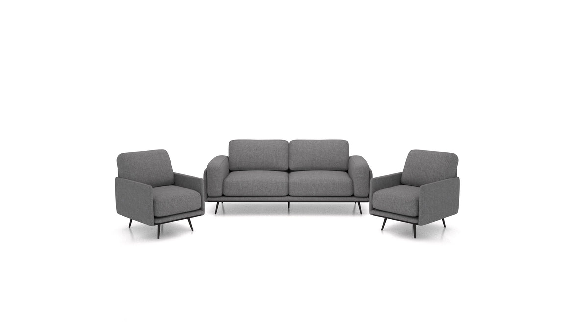 OIKO M, modularna sjedeća garnitura FEYDOM u tkanini Phoenix FE-92 Dark Grey