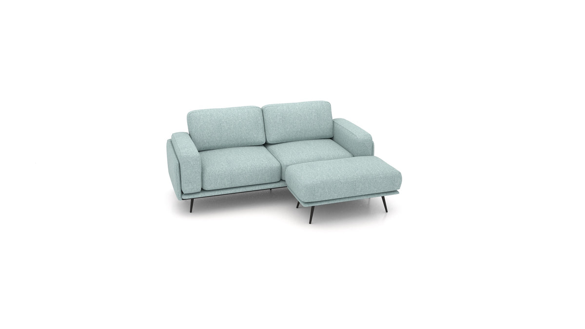 OIKO S, modularna sjedeća garnitura FEYDOM u tkanini Alure DE-75 Pastel Blue