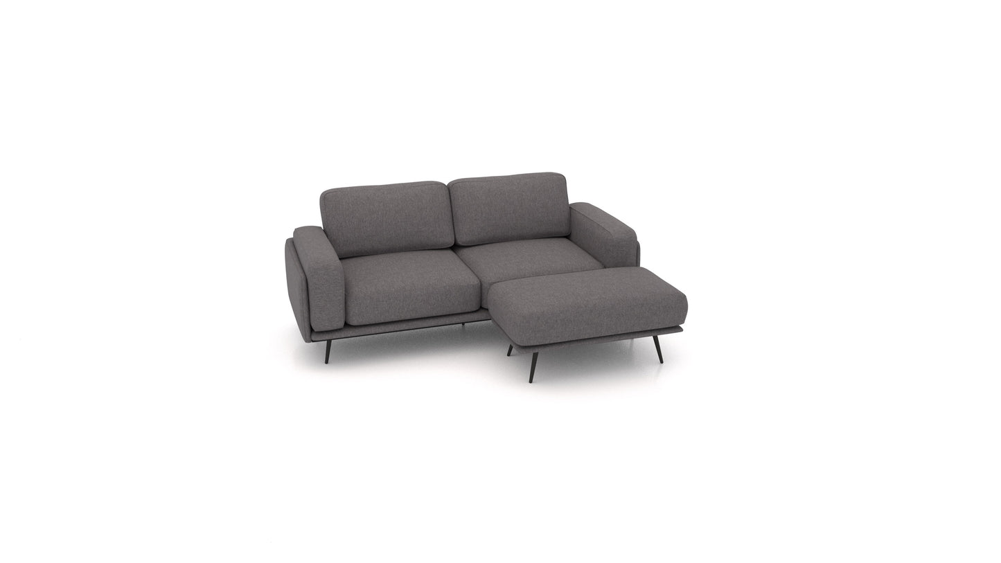 OIKO S, modularna sjedeća garnitura FEYDOM u tkanini Velare ET-12 Dark Grey