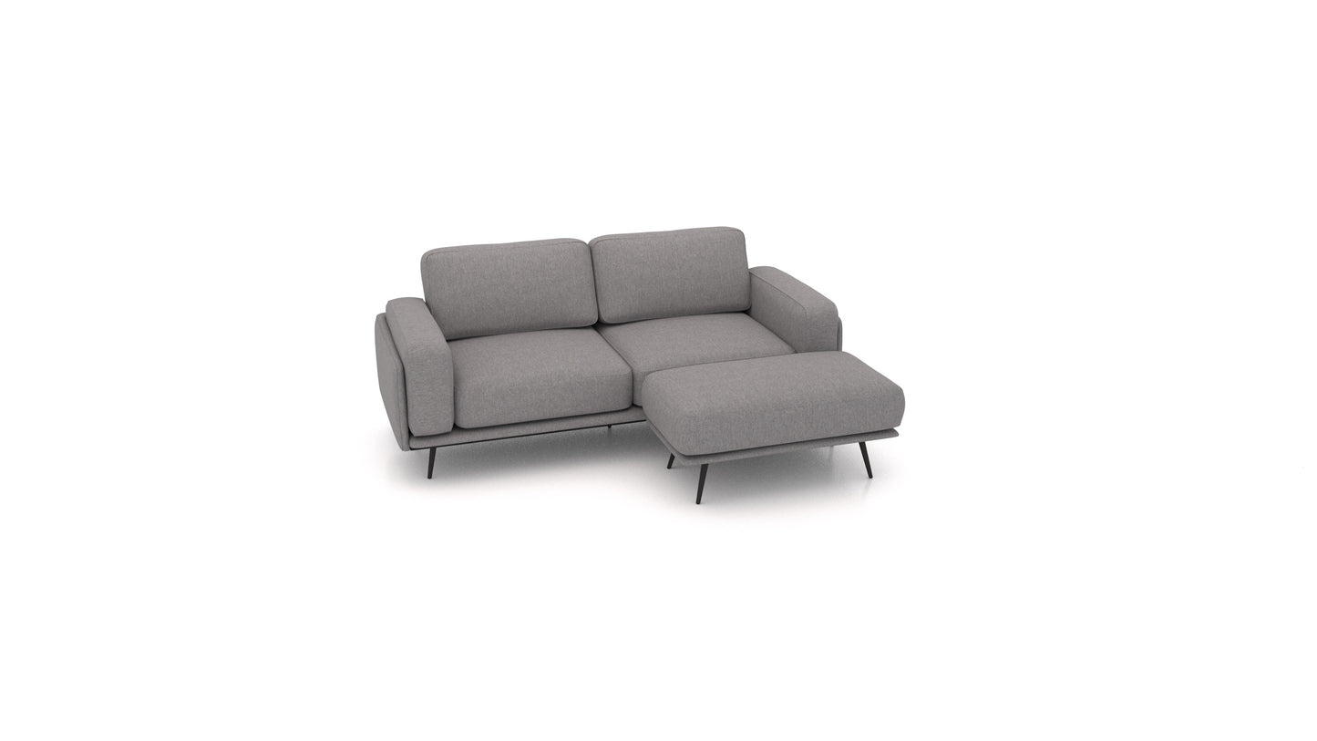 OIKO S, modularna sjedeća garnitura FEYDOM u tkanini Velare ET-14 Middle Grey
