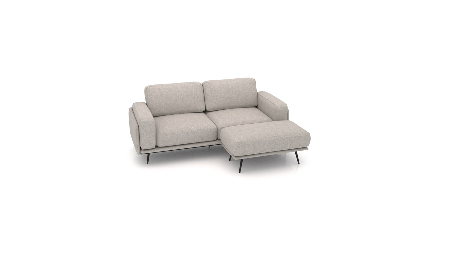 OIKO S, modularna sjedeća garnitura FEYDOM u tkanini Phoenix FE-84 Middle Grey
