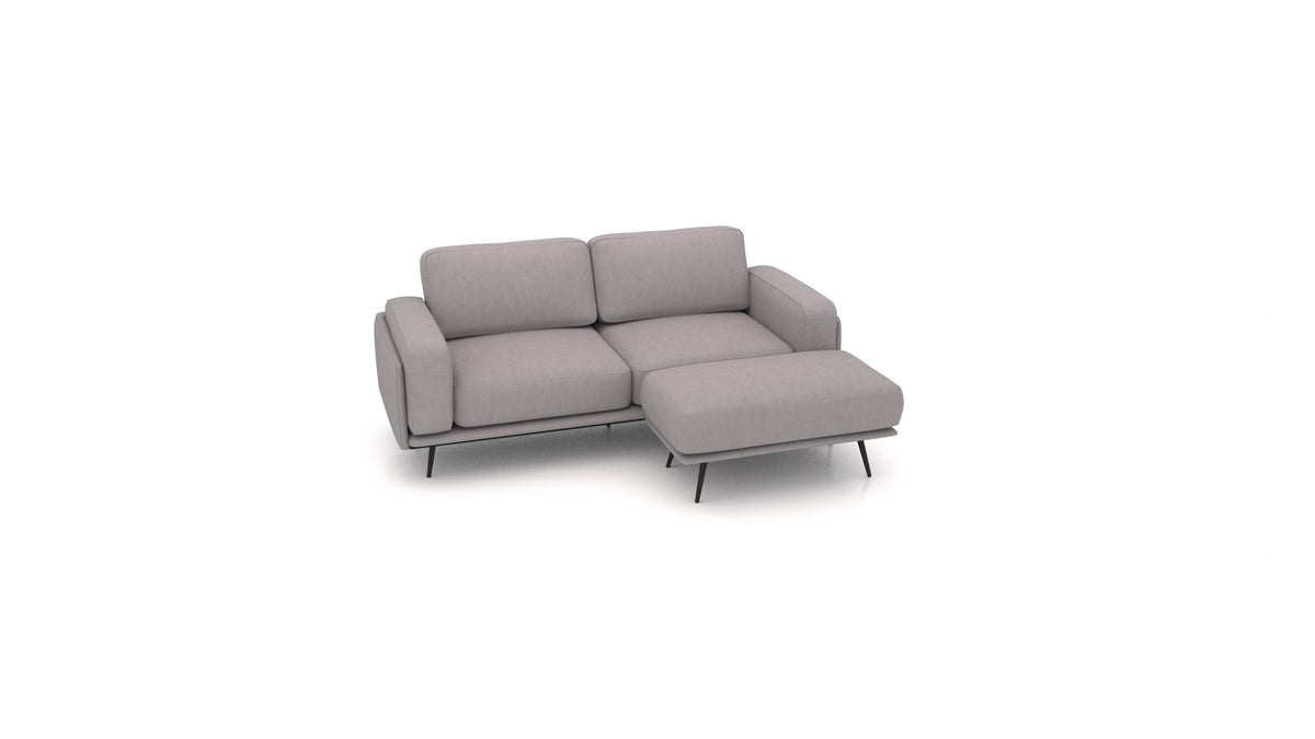 OIKO S, modularna sjedeća garnitura FEYDOM u tkanini Mollia FF-14 Middle Grey