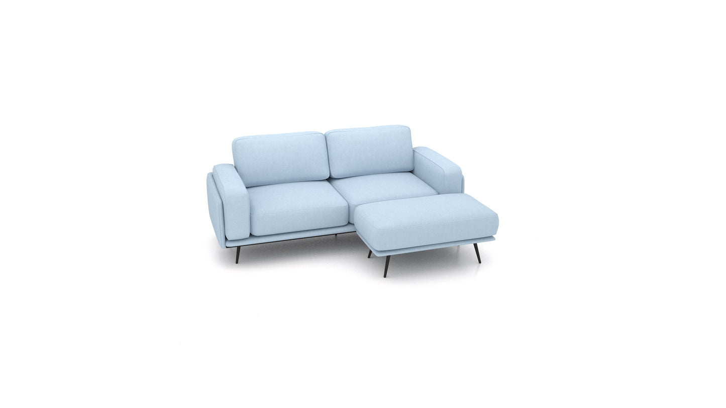 OIKO S, modularna sjedeća garnitura FEYDOM u tkanini Mollia FF-19 Pastel Blue