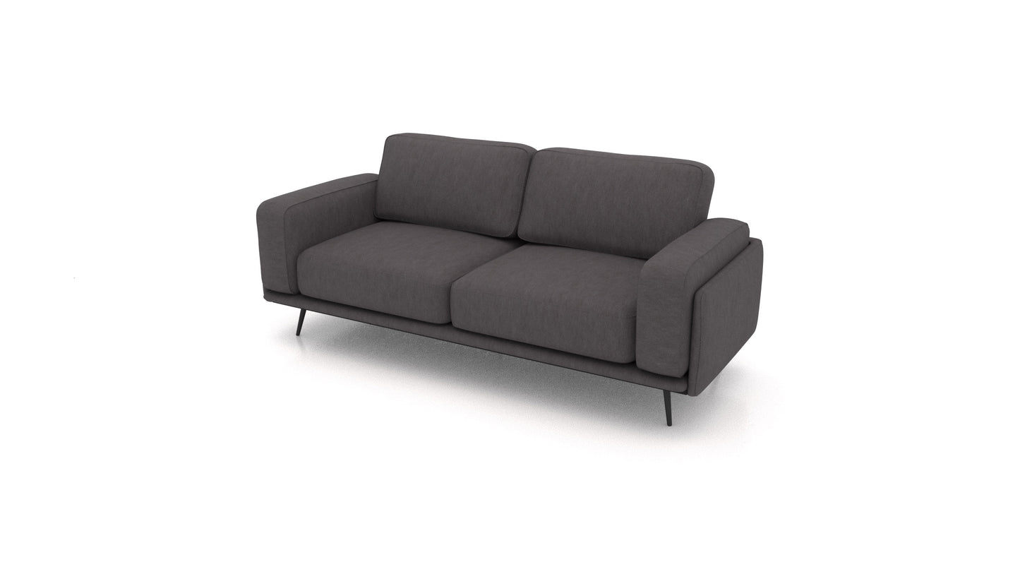 OIKO Trosjed, modularna sjedeća garnitura FEYDOM u tkanini Mollia FF-12 Dark Grey