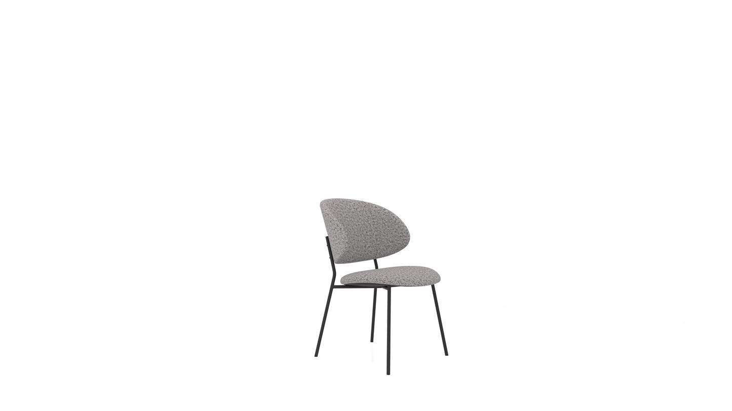 Stolica ST-2, tabure FEYDOM u tkanini Hygge HG-92 Medium Grey