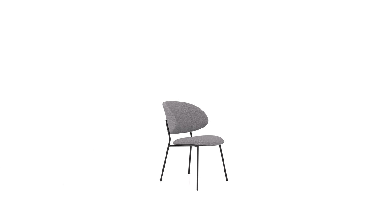 Stolica ST-2, tabure FEYDOM u tkanini Heim HM-95 Medium Grey