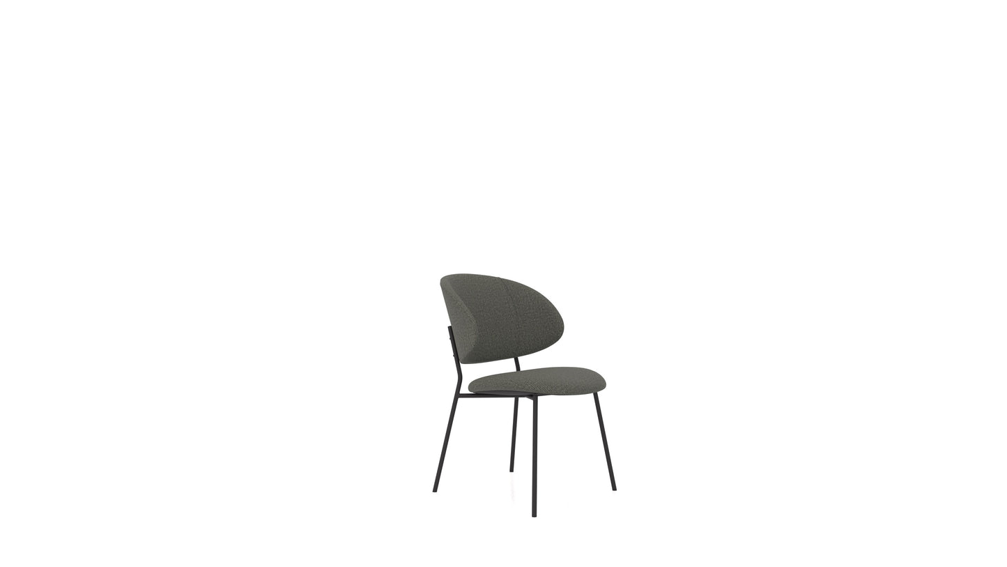 Stolica ST-2, tabure FEYDOM u tkanini Heim HM-98 Dark Grey