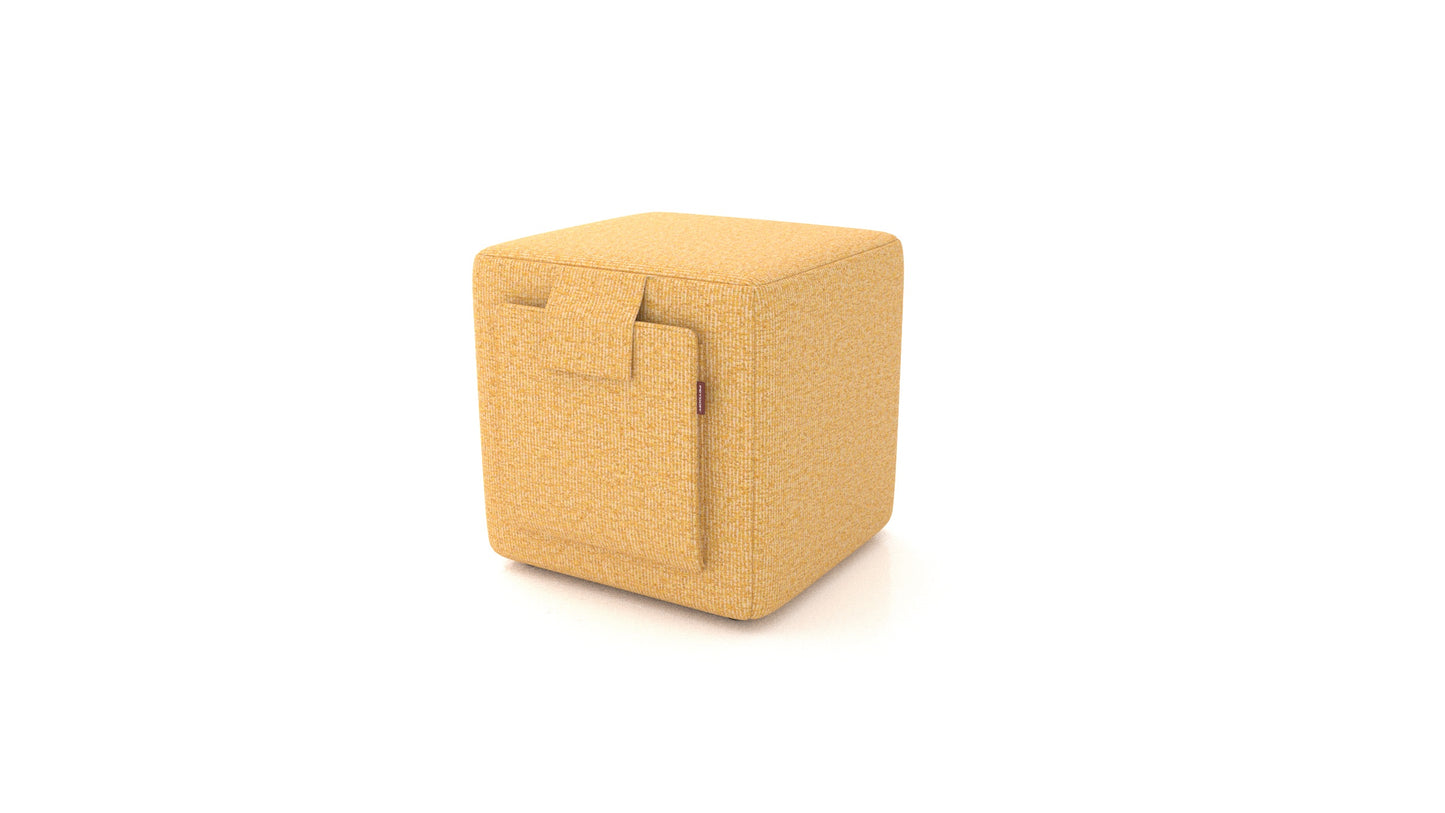 Tabure Tuck, tabure FEYDOM u tkanini Hygge HG-53 Yellow